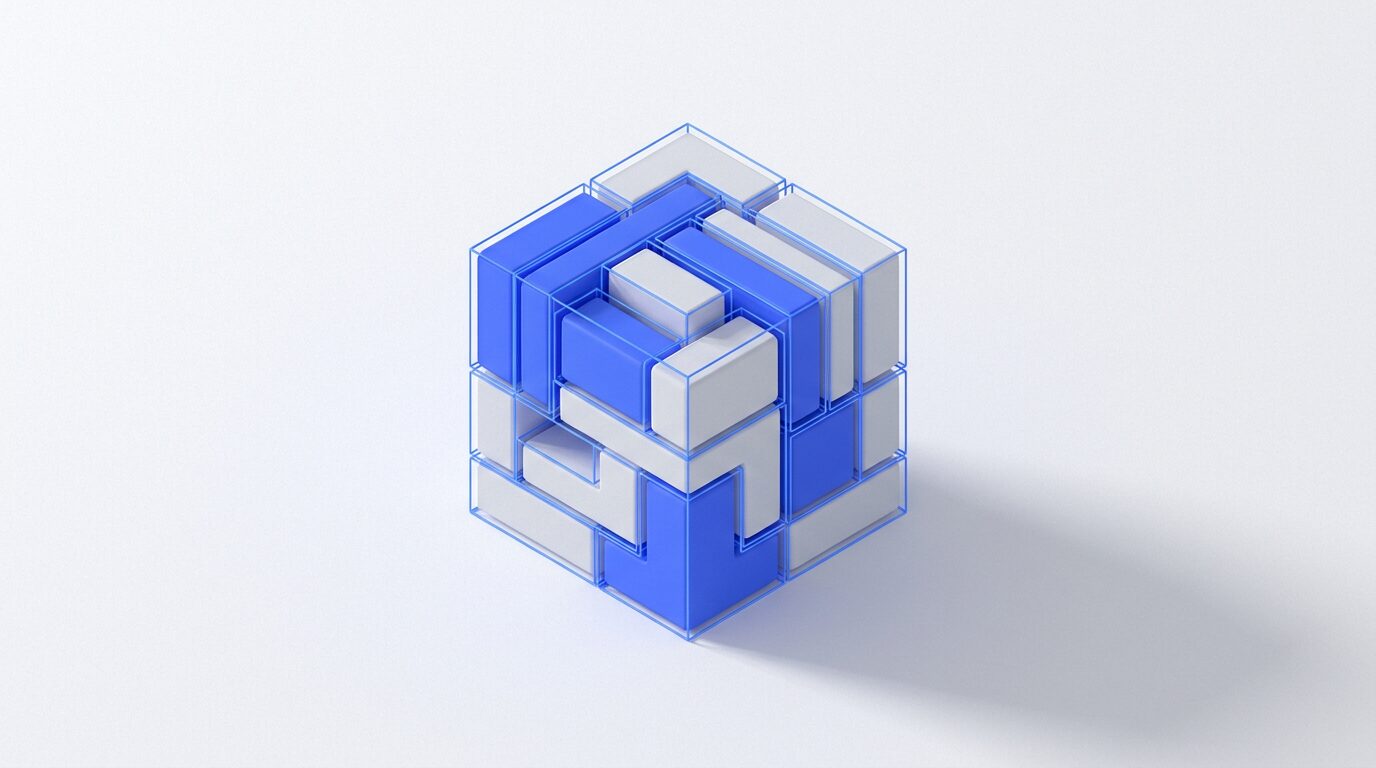 Illustration de blocs de contenu s'emboîtant, structuration des contenus avec ACF Pro